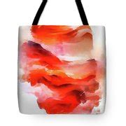 Abstract Watercolor Painting 01 Red Orange White Painting by Matthias ...