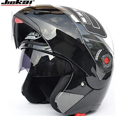 Motorcycle Dual Visor helmets Modular Flip Up helmet racing double lens capacete casco moto DOT ...