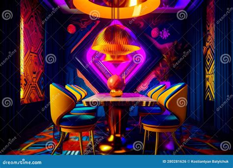 Room with Table, Chairs, and Chandelier in it. Generative AI Stock Illustration - Illustration ...