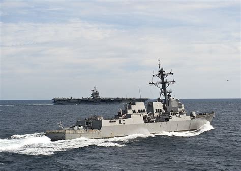 U.S. Navy ships maneuver into position while transiting the Atlantic Ocean. | Flickr - Photo ...