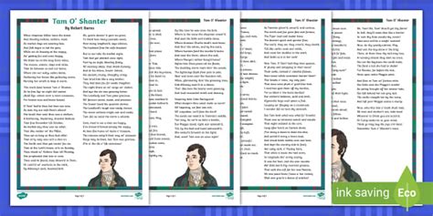 Tam O' Shanter Robert Burns Poem (teacher made) - Twinkl