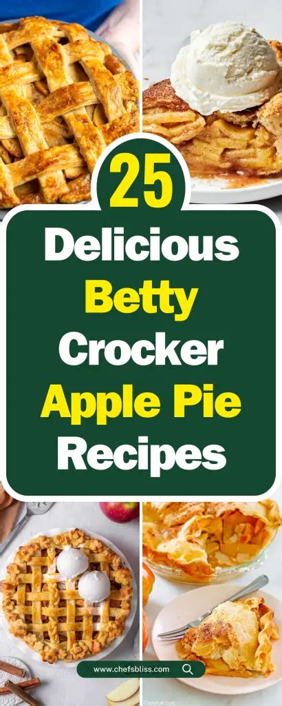 25+ Mouthwatering Betty Crocker Apple Pie Recipes for Every Occasion ...