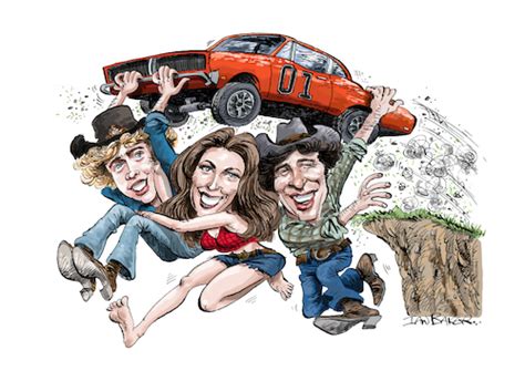 The Dukes of Hazzard By Ian Baker | Famous People Cartoon | TOONPOOL