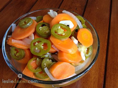 Spicy Pickled Jalapenos & Carrots | Leslie Durso