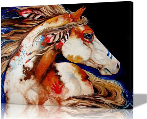 Abstract Indian Horse Paintings