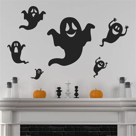 halloween ghosts wall stickers by nutmeg | notonthehighstreet.com