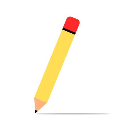 Yellow colored pencil clipart. Pencil icon. 4263191 Vector Art at Vecteezy