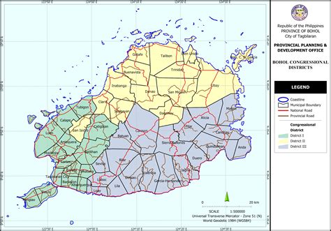 Bohol Districts Map – PPDO BOHOL