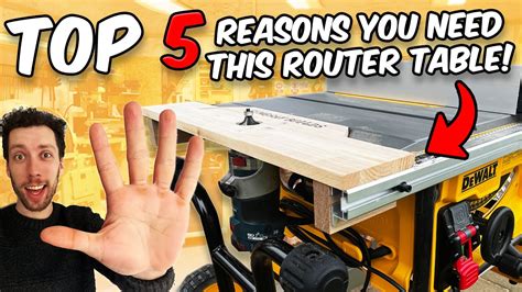 How To Make The ULTIMATE Table Router Attachment (Dewalt Table Saw) - YouTube