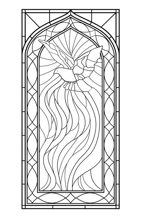 Stained Glass Coloring Pages for Adults - Best Coloring Pages For Kids | Stained glass patterns ...