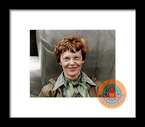 Buy Amelia Earhart American Aviation Pioneer Colorized Framed Print by Wingsdomain Art and ...