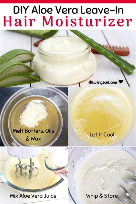 DIY Aloe Vera Leave-In Hair Moisturizer | Recipe | Homemade hair ...