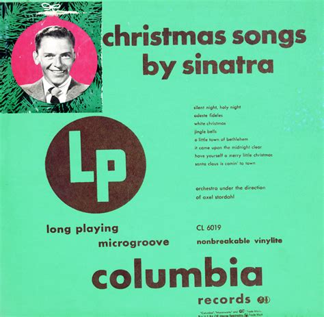 Sinatra, Frank. Christmas Songs By Sinatra (CL6019) vinyl lp Christmas ...