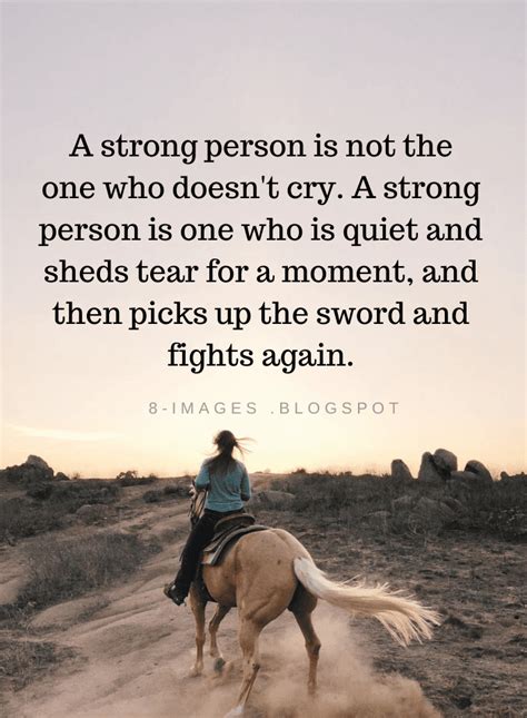 A strong person is not the one who doesn't cry. A strong person is one who | Strong Person ...