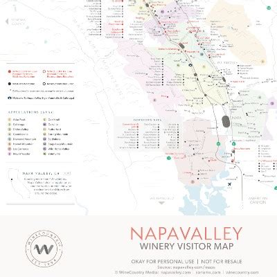 Napa Valley Winery Map - NapaValley.com