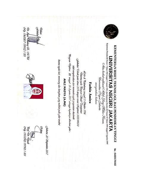 Ijazah D3 | PDF