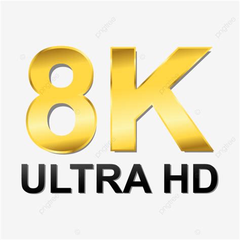 8k Ultra Alta Definición PNG ,dibujos Logotipo Ultra Hd De 8k, Icono ...