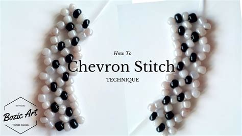 🔰 Beaded Chevron Stitch | How To Tutorial - YouTube