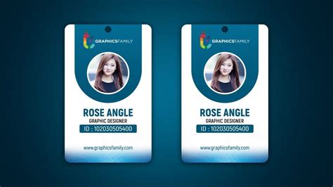 Company id-Card Design Free psd Template – GraphicsFamily