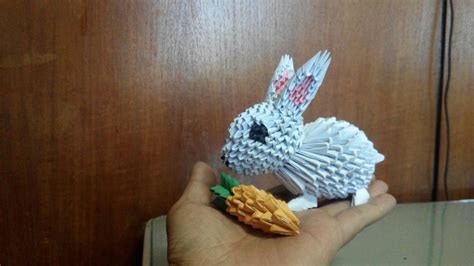 Papercraft 3d origami rabbit Tutorial www.youtube.com/c/onoyorigami | Manualidades ...