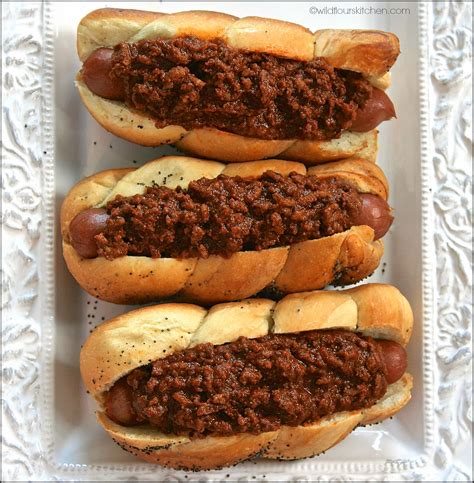 Chili Dog Chili Cheese Dogs! - Wildflour's Cottage Kitchen