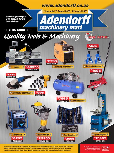 Adendorff Machinery Mart Catalogue - 2020/08/17 - 2020/08/22 | Rabato