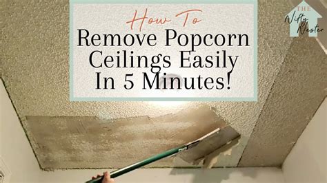 Easy Diy Popcorn Ceiling Removal – Two Birds Home