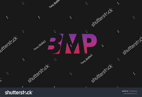 Initial Bmp Letter Logo Design Stock Vector (Royalty Free) 1519594232