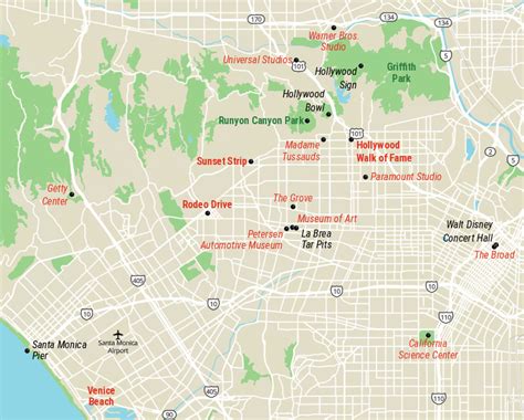 Los Angeles Walking Tour Map - Infoupdate.org