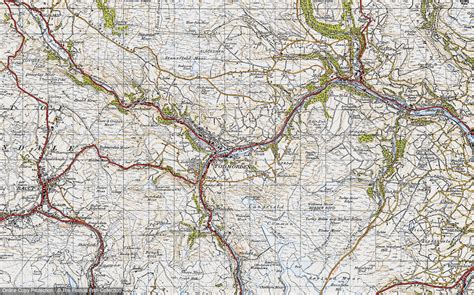 Historic Ordnance Survey Map of Todmorden, 1947