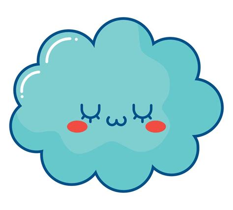 kawaii cloud design 21380701 Vector Art at Vecteezy