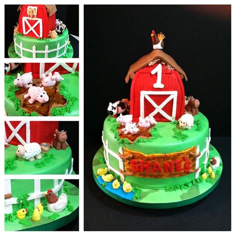 Farm Theme Cake - Decorated Cake by marlenecupcakes - CakesDecor