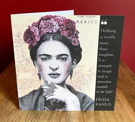 Frida Kahlo Inspired Greeting Birthday Card. Drawing on Map Mexico. Blank Inside - Etsy UK