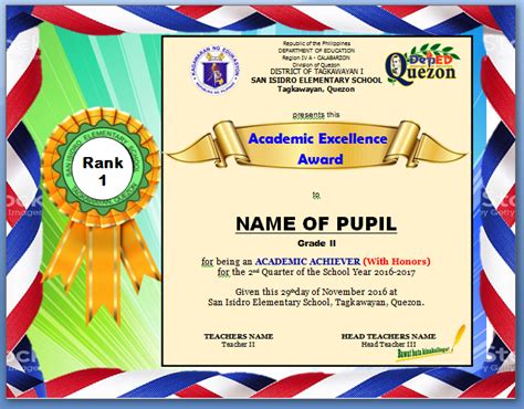 Template02 657×513 Student Awards Certificates with regard to Printable ...