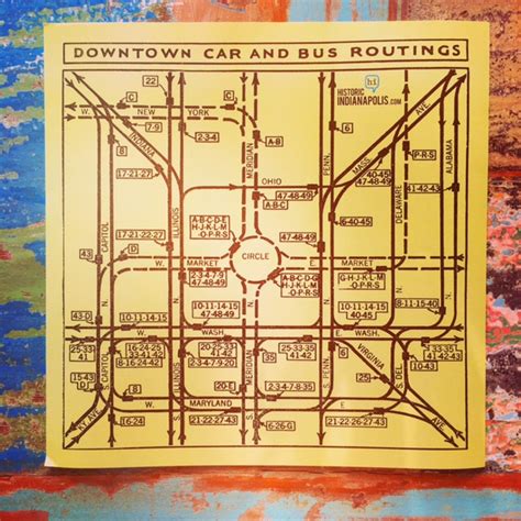 Indy Transit Map - 1936 | Historic Indianapolis | All Things ...