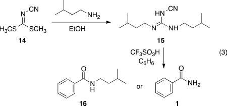 Benzamide synthesis by direct electrophilic aromatic substitution with ...