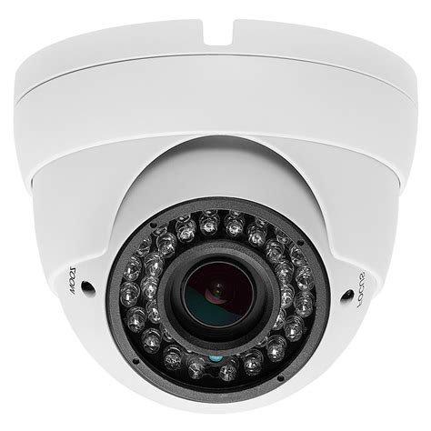 Security Indoor/Outdoor Dome Camera 1000TVL White 36IR - 2.8-12mm Varifocal