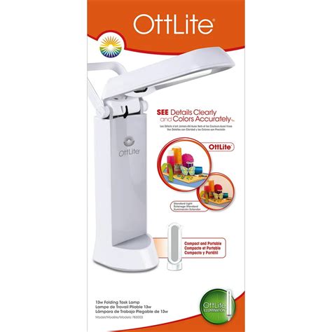 OttLite Folding Task Lamp, White - Walmart.com - Walmart.com