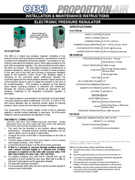 QB3 Installation Guide - 1 1 | PDF | Vacuum Tube | Valve