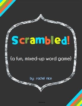 A fun, word scramble game! Includes 208 playing cards, answer keys, and ...