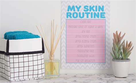 Printable - Kids Skin Care Routine Charts - The Organised Housewife