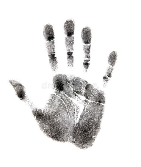 Black Handprint. Isolated on White , #spon, #Handprint, #Black, #White ...