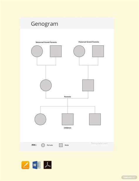 Sample Genogram Template in Pages, Word, PDF - Download | Template.net