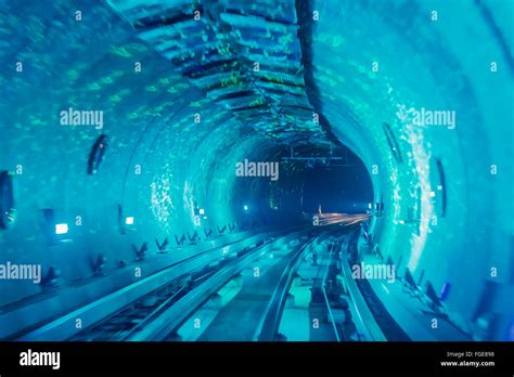 Bund Sightseeing Tunnel, Pudong, Shanghai, China Stock Photo - Alamy