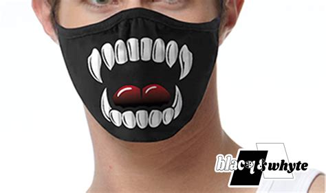 Vampire Teeth Face Mask - Etsy