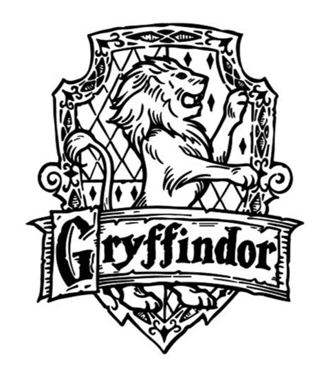 Harry Potter Gryffindor House Crest SVG | Etsy