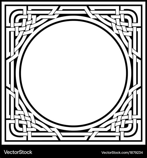 Celtic frame Royalty Free Vector Image - VectorStock