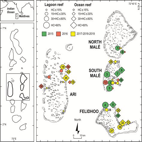 Frontiers | Influence of Local Pressures on Maldivian Coral Reef ...