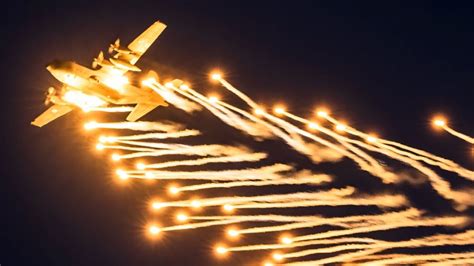 AMAZING sunset C-130 demo with flares, Antidotum Airshow Leszno 2021 - YouTube