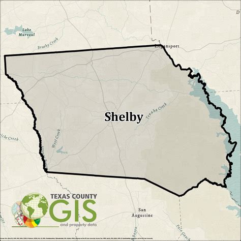 Shelby County, TX | GIS Shapefile & Property Data